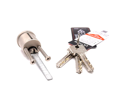 Ultion 3 Star Rim Cylinder – Nickel Finish
