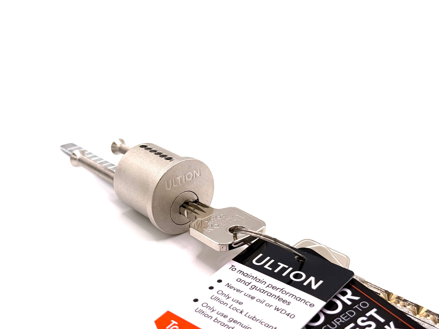 Ultion 3 Star Rim Cylinder – Nickel Finish