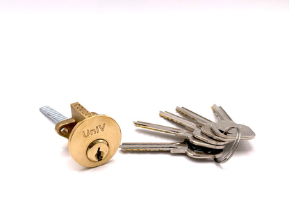 Uni-V Rim Cylinder Brass (6 PIN)