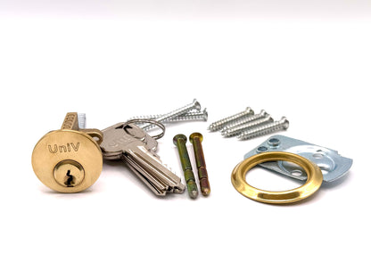 Uni-V Rim Cylinder Brass (6 PIN)
