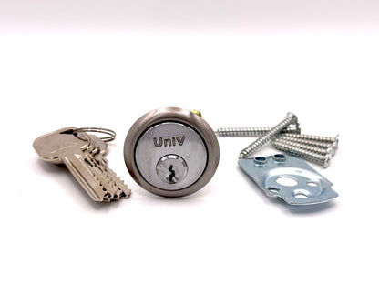Uni-V Rim Cylinder SILVER (6 PIN)