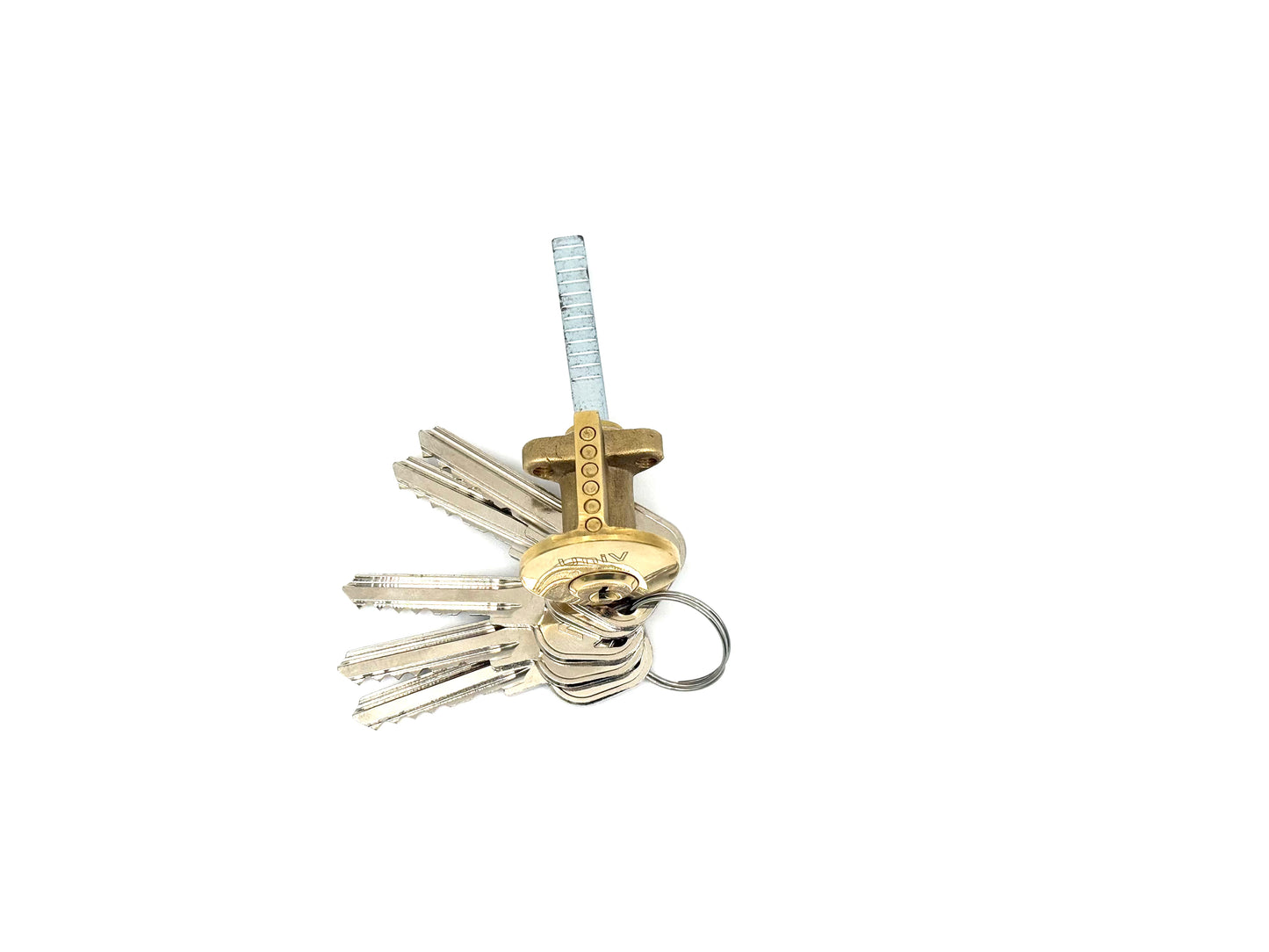 Uni-V Rim Cylinder Brass (6 PIN)