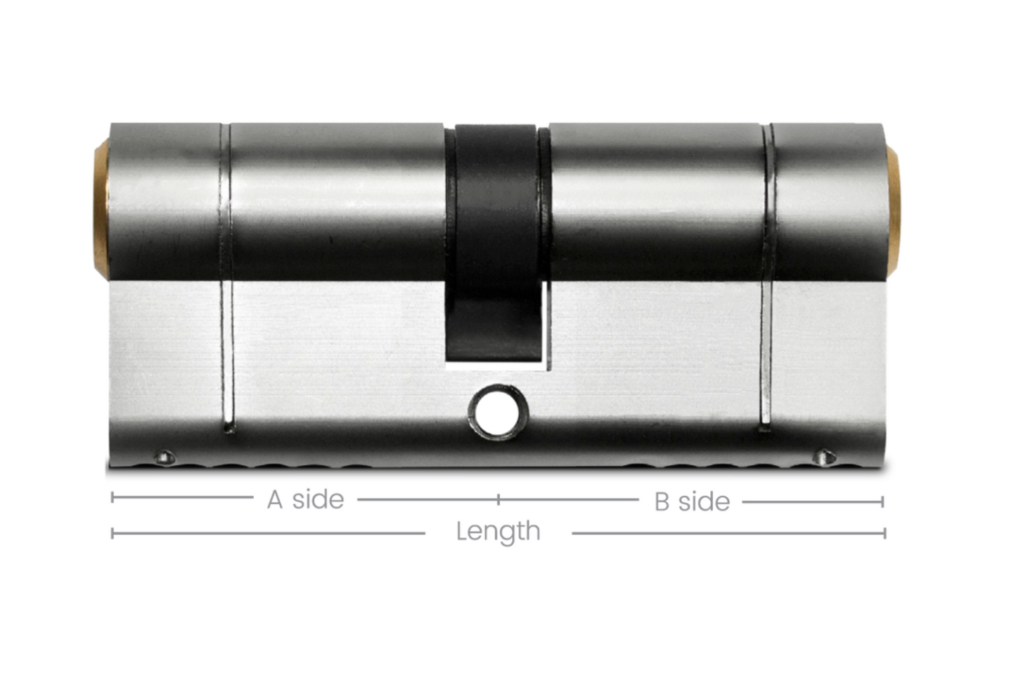 ASEC Vital 6 Pin Double Euro Dual Finish Snap Resistant Cylinder